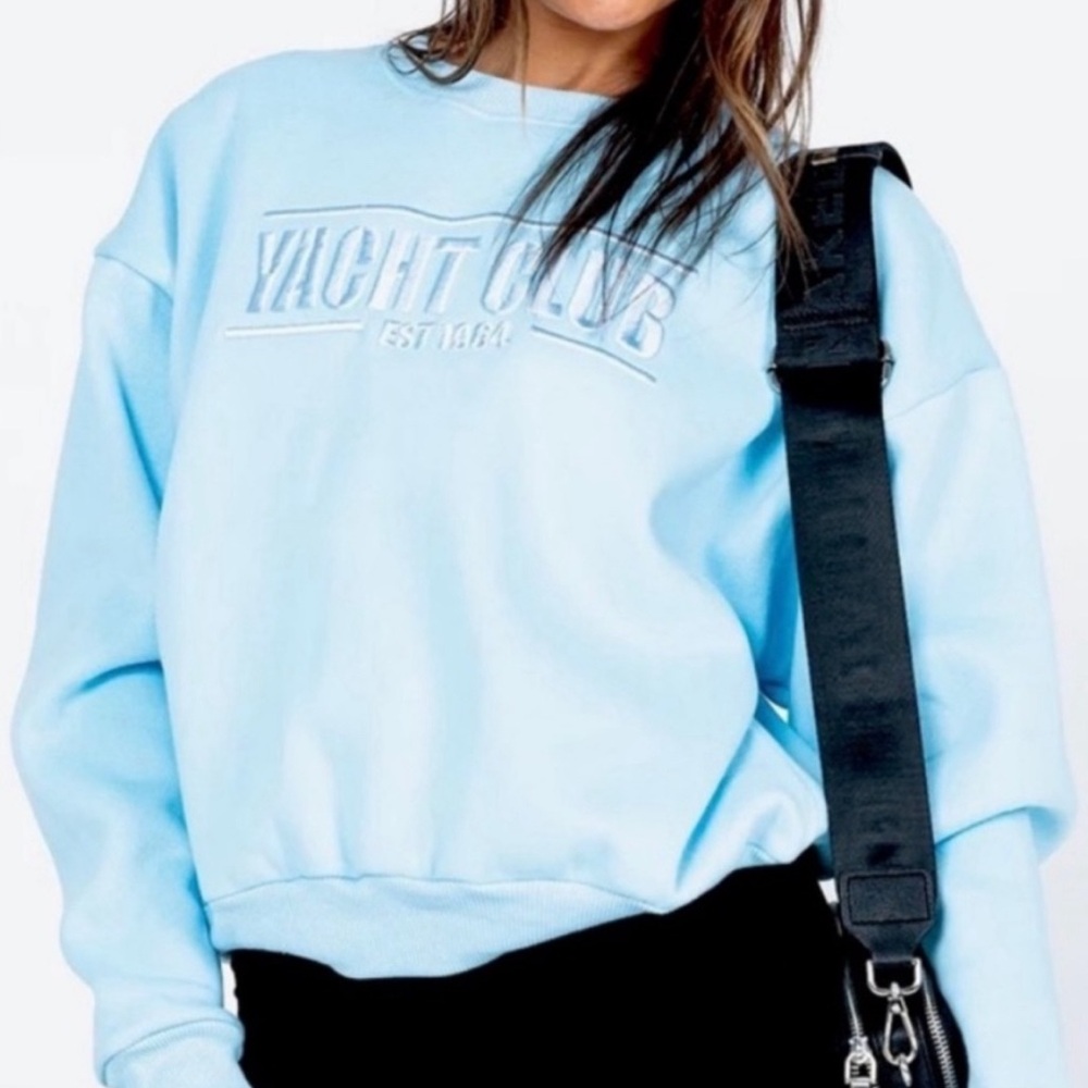 Princess Polly yacht club crewneck sweatshirt Excellent Condition - Picture 2 of 5